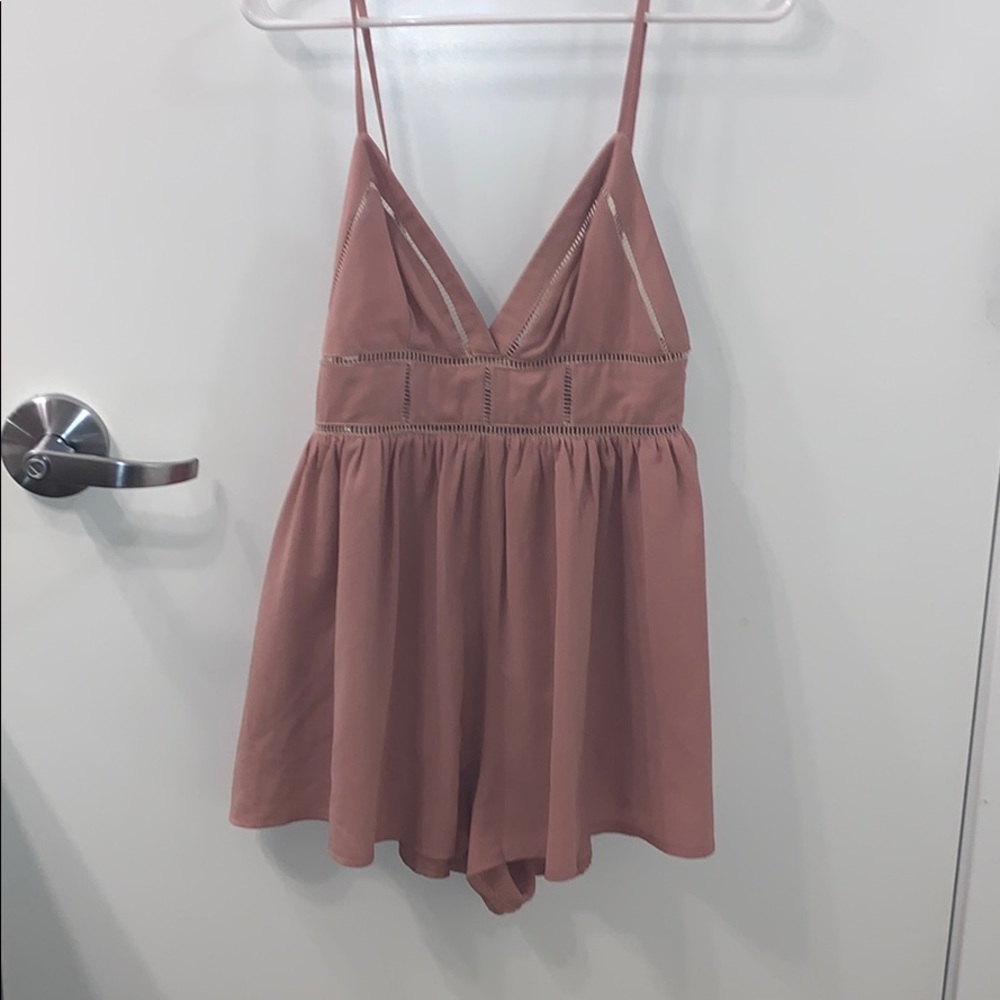 Blush short romper